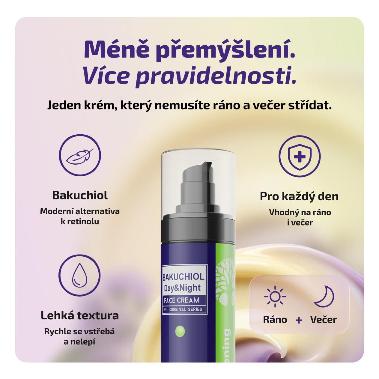 Bakuchiol Day & Night Cream – ranní a večerní péče